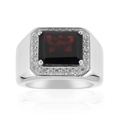 Indian Garnet Silver Ring