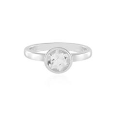 White Topaz Silver Ring