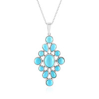 Sleeping Beauty Turquoise Silver Pendant