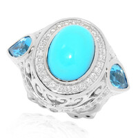 Sleeping Beauty Turquoise Silver Ring (Dallas Prince Designs)