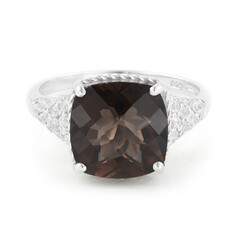 Smoky Quartz Silver Ring