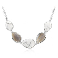 Howlite Silver Necklace