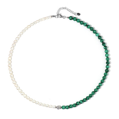 Malachite Silver Necklace