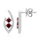 Brazilian Pink Tourmaline Silver Earrings (Pallanova)