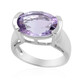 Rose de France Amethyst Silver Ring