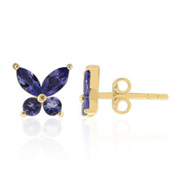 9K Tanzanite Gold Earrings