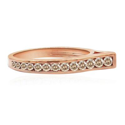 9K SI1 Argyle Rose De France Diamond Gold Ring (Annette)