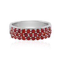 Tanzanian Ruby Silver Ring