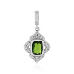 Russian Diopside Silver Pendant