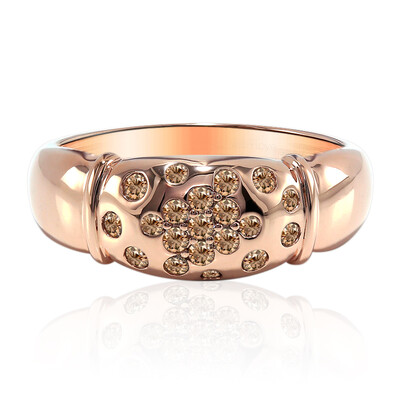 9K SI1 Argyle Rose De France Diamond Gold Ring (Annette)