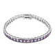 Amethyst Silver Bracelet