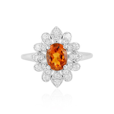 Madeira Citrine Silver Ring