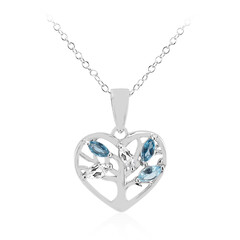 London Blue Topaz Silver Necklace