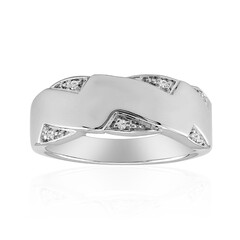 SI1 (G) Diamond Silver Ring