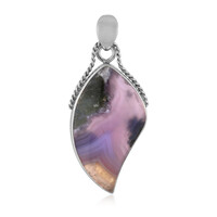 Purple Chalcedony Silver Pendant (Bali Barong)