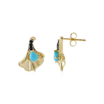 Sleeping Beauty Turquoise Silver Earrings