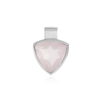 Rose Quartz Silver Pendant