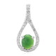 Imperial Chrysoprase Silver Pendant