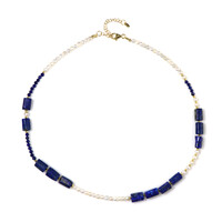 Lapis Lazuli Silver Necklace (Riya)