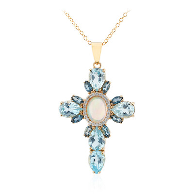 Welo Opal Silver Necklace