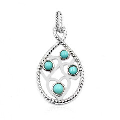 Campitos Turquoise Silver Pendant (Anne Bever)