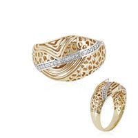 9K I1 (I) Diamond Gold Ring (Ornaments by de Melo)