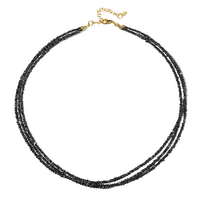 Black Diamond Silver Necklace