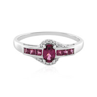 Rhodolite Silver Ring