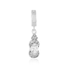 White Sapphire Silver Pendant