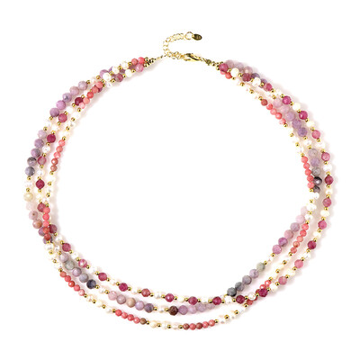 Rhodonite Silver Necklace (Riya)