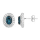 London Blue Topaz Silver Earrings