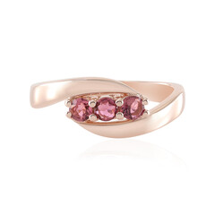 Nigerian Pink Tourmaline Silver Ring