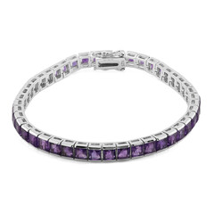 Zambian Amethyst Silver Bracelet