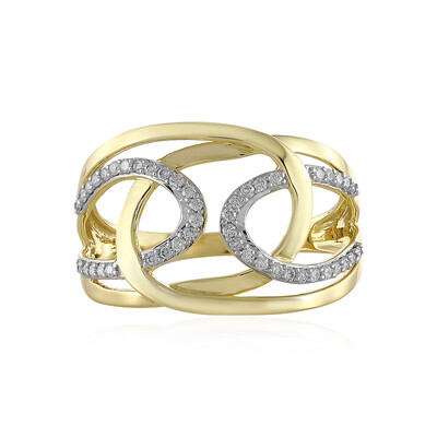 9K Flawless (F) Diamond Gold Ring (LUCENT DIAMONDS)