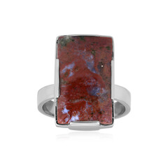 Multicolor Chalcedony Silver Ring (Bali Barong)