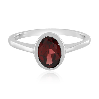 Indian Garnet Silver Ring