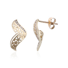 9K I2 (I) Diamond Gold Earrings (Ornaments by de Melo)