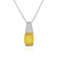 Madagascar Yellow Sapphire Silver Necklace