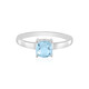 Sky Blue Topaz Silver Ring