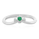 Colombian Emerald Silver Ring