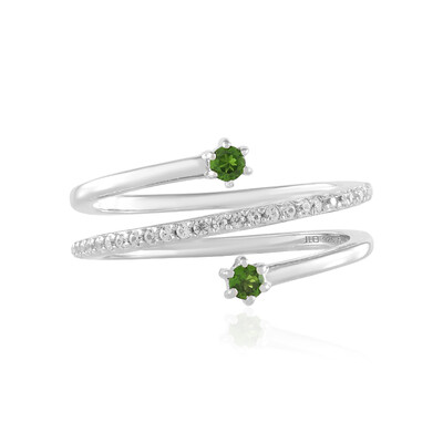 Russian Diopside Silver Ring