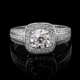 9K Flawless (F) Diamond Gold Ring (LUCENT DIAMONDS)