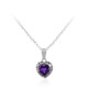 Moroccan Amethyst Silver Necklace