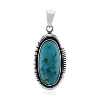 Kingman Blue Mojave Turquoise Silver Pendant (Art of Nature)