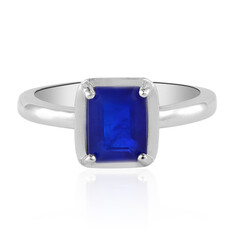 Royal Blue Spinel Silver Ring