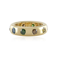 14K I2 Green Diamond Gold Ring (de Melo)