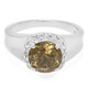 Champagne Quartz Silver Ring