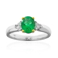 18K Colombian Emerald Gold Ring (CIRARI)