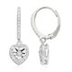 PK (J) Diamond Silver Earrings