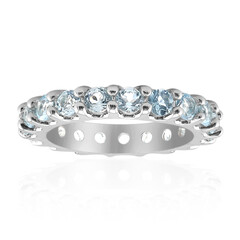 Sky Blue Topaz Silver Ring